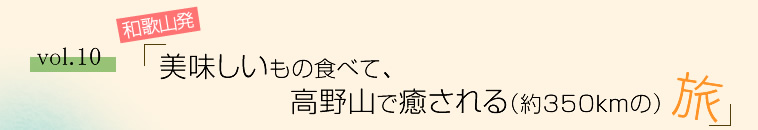 vol.10 和歌山発！美味しいもの食べて、高野山で癒される（約350kmの）旅～２日目